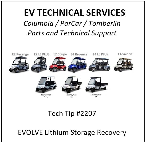 Tech Tip Tomberlin Emerge & Columbia Journeyman EVOLVE Lithium Storage